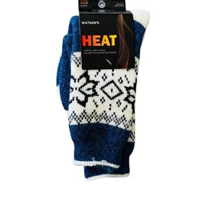 Watson's Blue and White Crew Socks Size 9-11